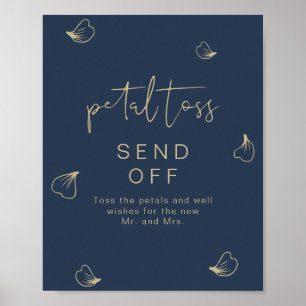 CITLIN-flottan och Guld Bröllop-Petal Toss - skick Poster