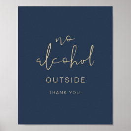 CITLIN Modern Navy Blue No Alcohol external Poster