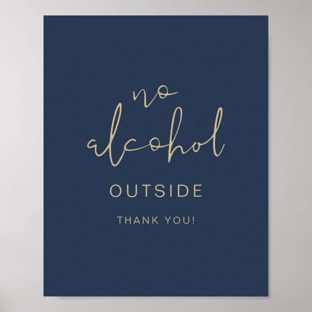 CITLIN Modern Navy Blue No Alcohol external Poster (Framsidan)