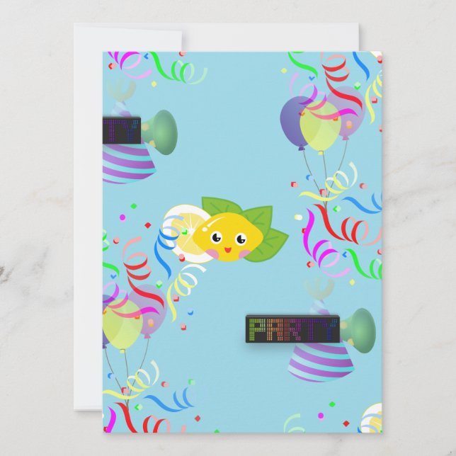 citon party inbjudningar (Framsida)