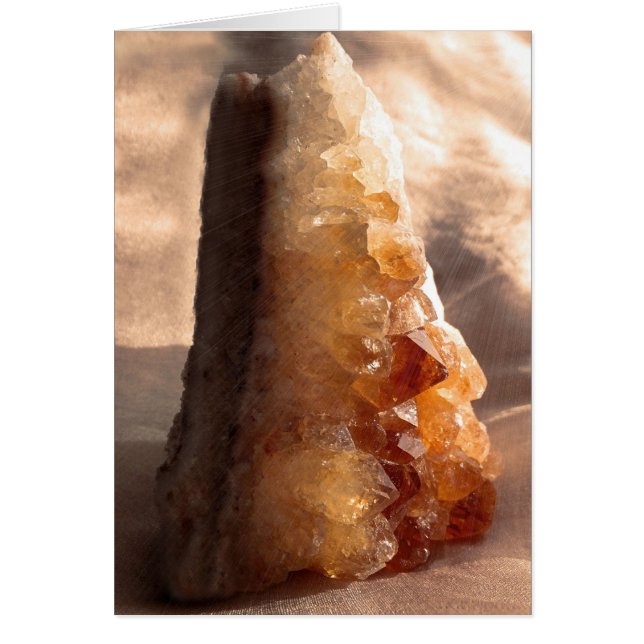 Citrine Burst Hälsningskort (Framsidan)