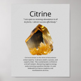 Citrine Crystal: Poster