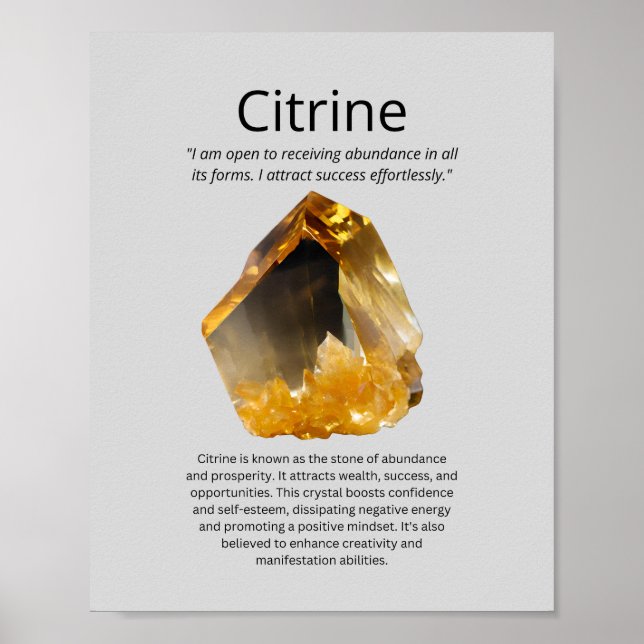 Citrine Crystal: Poster (Framsidan)