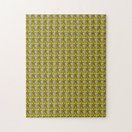 Citrine Diamond Färg Art, Gult Pussel