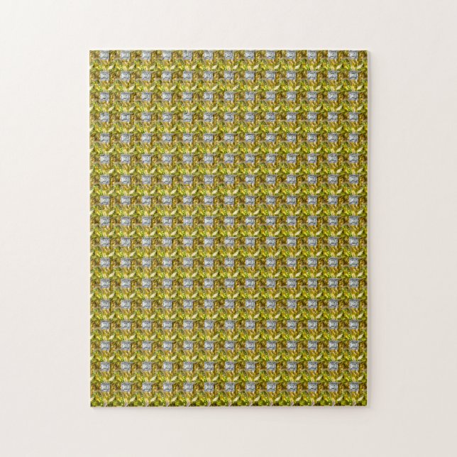 Citrine Diamond Färg Art, Gult Pussel (Vertikal)