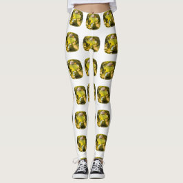 Citrine Gemstone-Gult Leggings