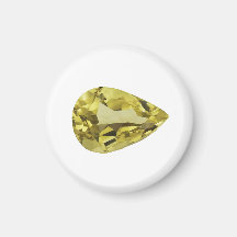 Citrine Gemstone-Gult