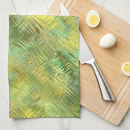 Citrine Gult Glassy Struktur Kökshandduk