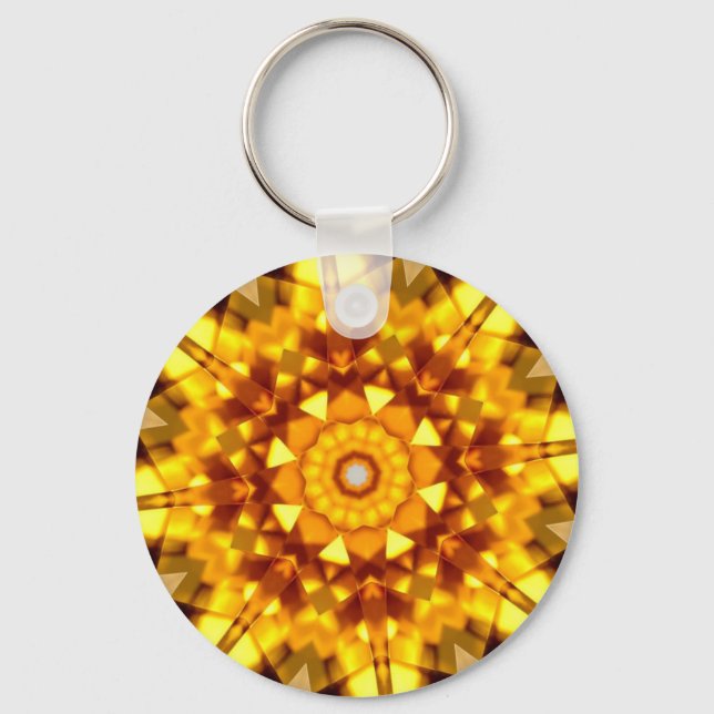Citrine Kaleidoscope Nyckelring (Framsida)