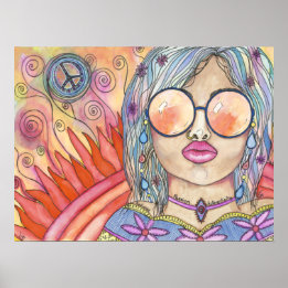 Citrinia | Flickor för upptagning | 24" x 18" Post Poster