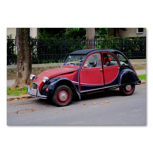 Citroen 2 CV Charleston Bordsnummer (Framsidan)