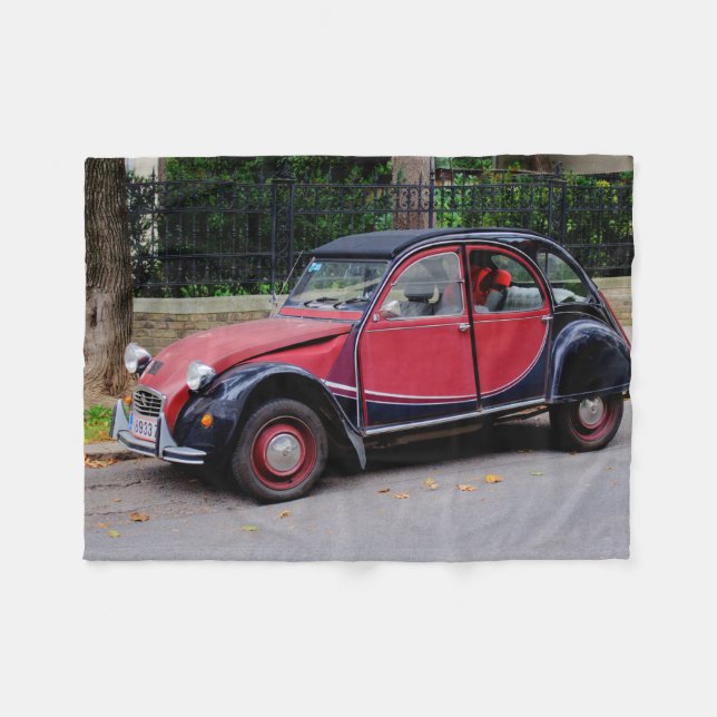 Citroen 2 CV Charleston Fleecefilt (Framsidan (Horisontell))