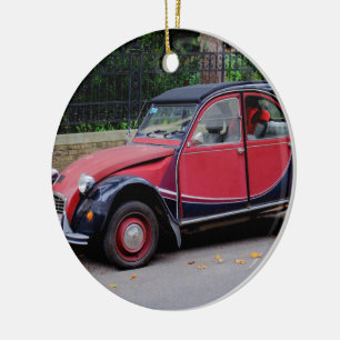 Citroen 2 CV Charleston Julgransprydnad Keramik