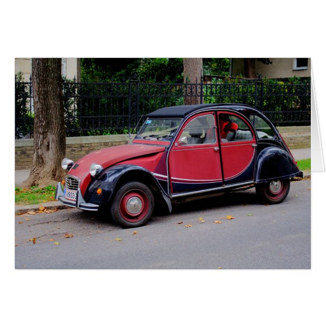 Citroen 2 CV Charleston OBS Kort (Framsidan Horizontal)