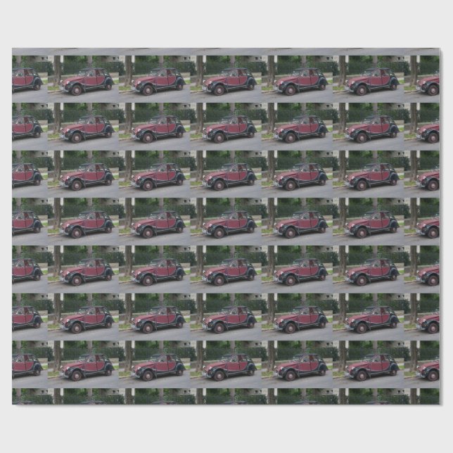 Citroen 2 CV Charleston Presentpapper (Platt)