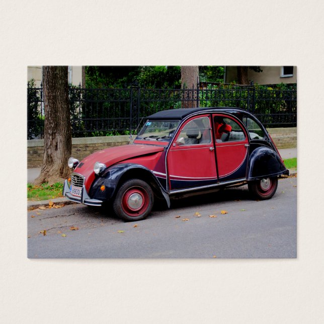 Citroen 2 CV Charleston Visitkort (Framsidan)