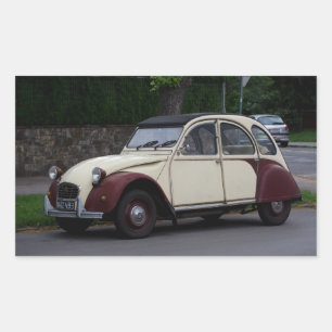 Citroën 2 CV deux chevaux Rektangulärt Klistermärke