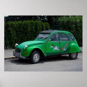 Citroen 2 CV Grönt Saussente Poster