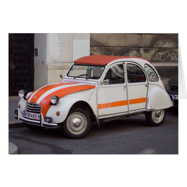 Citroën 2 CV Spot Hälsningskort (Framsidan Horizontal)