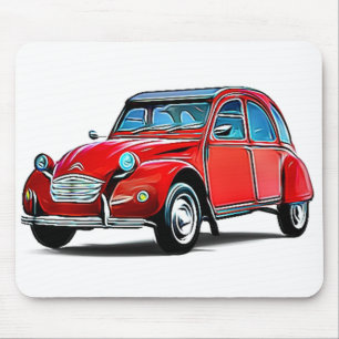 Citroen 2 CV Tecknad Musmatta