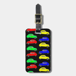 Citroen 2 CV Tiled Mönster Bagagebricka