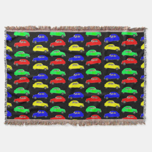 Citroen 2 CV Tiled Mönster Mysfilt