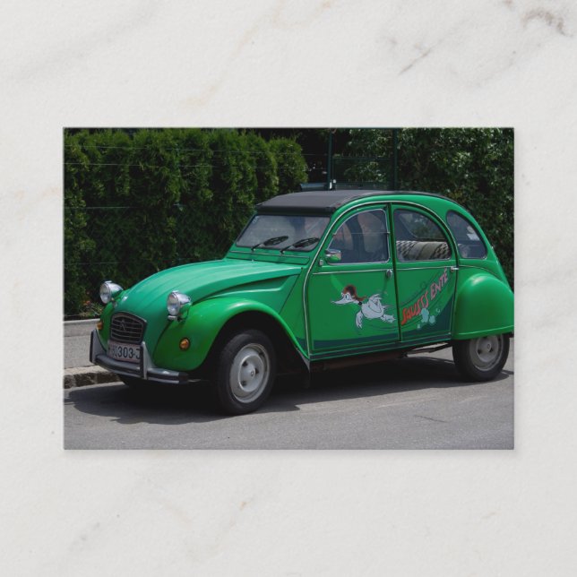 Citroen 2 CV Visitkort (Framsida)