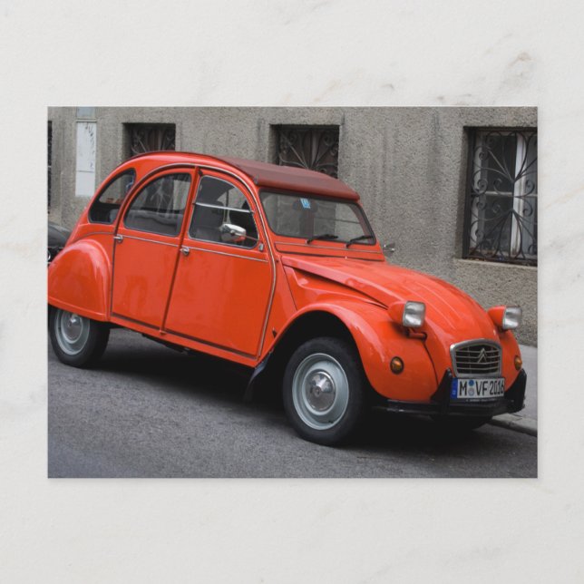 Citroën 2 CV Vykort (Framsida)