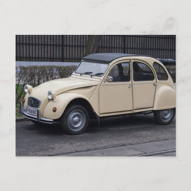 Citroën 2 CV Vykort (Framsida)