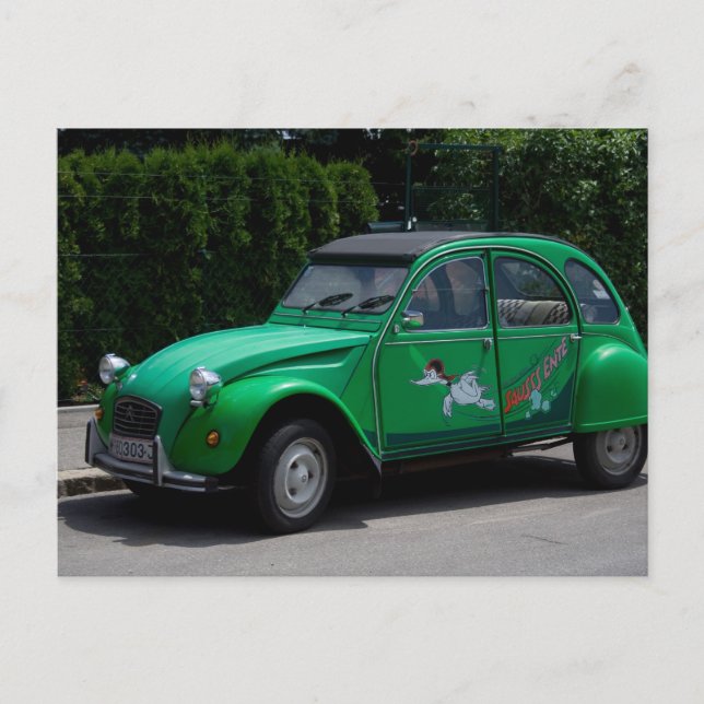 Citroën 2 CV Vykort (Framsida)