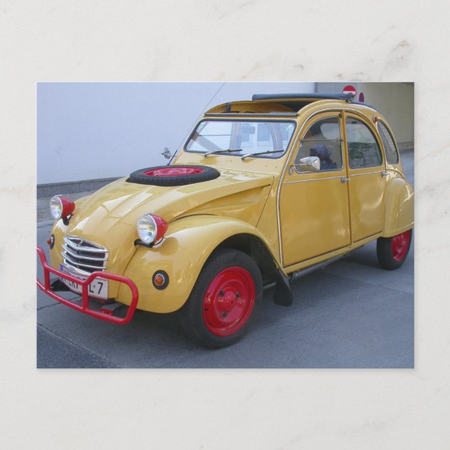 Citroën 2 CV Vykort (Framsida)
