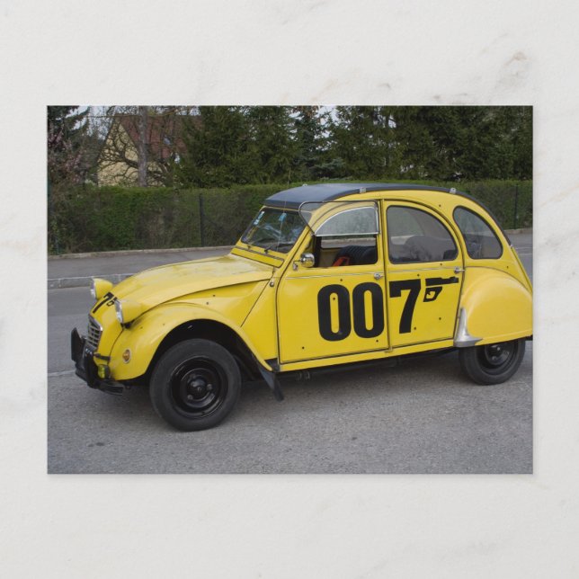 Citroën 2 CV Vykort (Framsida)