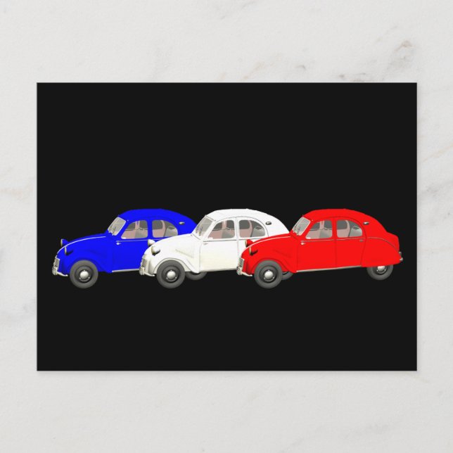 Citroën 2 CV Vykort (Framsida)