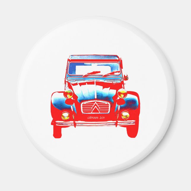 Citroen 2CV 2 Magnet (Framsidan)