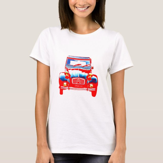 Citroen 2CV 2 T-shirt (Framsida)