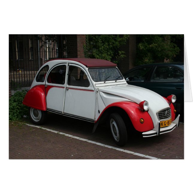 Citroën 2CV Dolly Hälsningskort (Framsidan Horizontal)