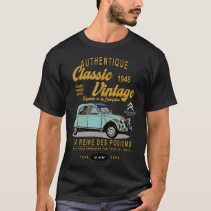 citroen 2cv drottningen av podiums Classic vinta T Shirt