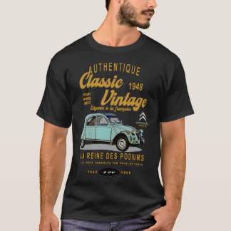citroen 2cv drottningen av podiums Classic vinta T Shirt