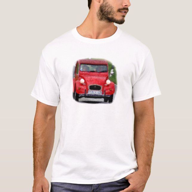 Citroen 2CV Ente T-shirt (Framsida)