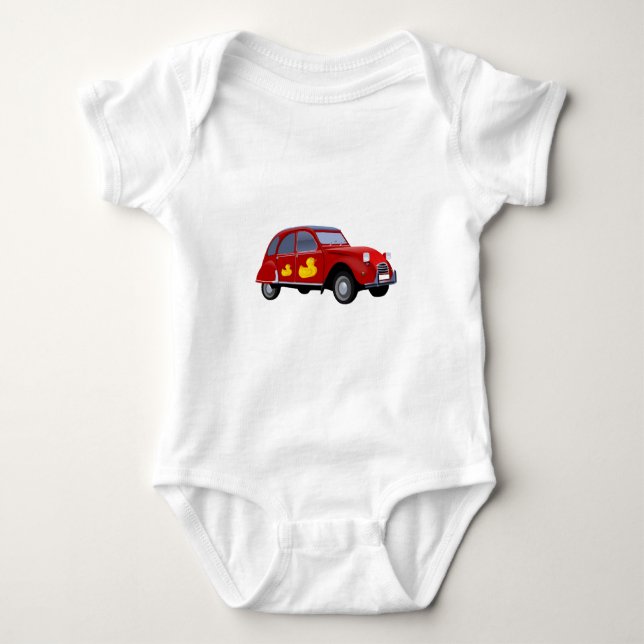 Citroen 2CV Ente Tee Shirt (Framsida)