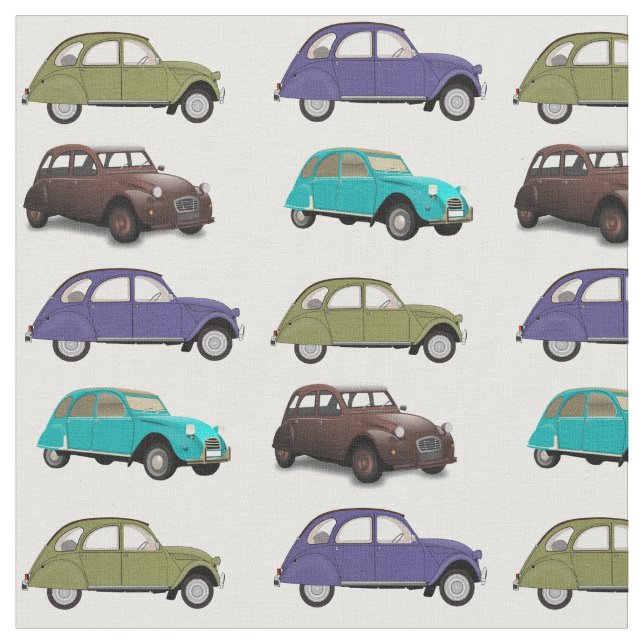 Citroen 2CV Fabric Tyg (Närbild)