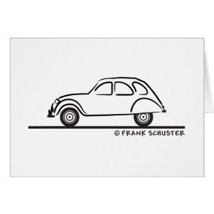 Citroen 2CV Hälsningskort