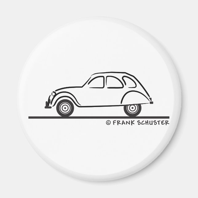 Citroen 2CV Magnet (Framsidan)