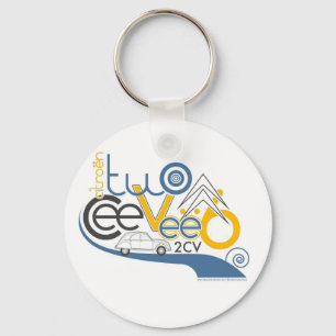 Citroen 2CV-nyckelkedja Nyckelring