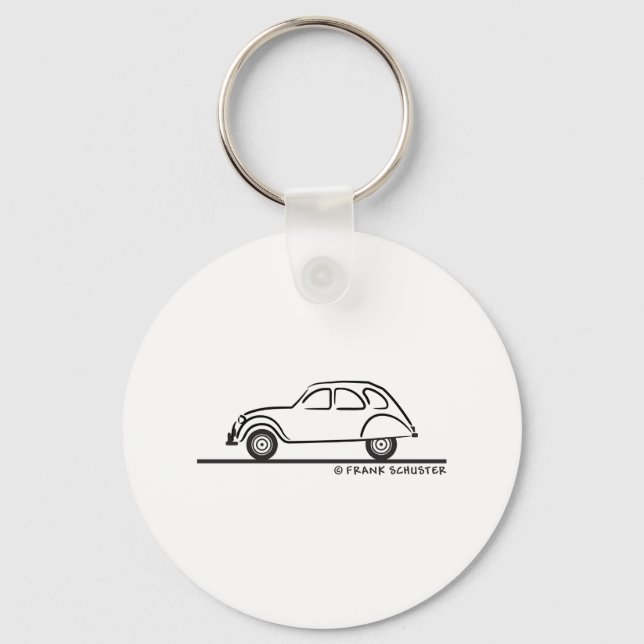 Citroen 2CV Nyckelring (Framsida)
