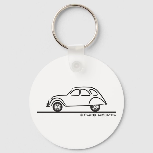 Citroen 2CV Nyckelring (Framsida)
