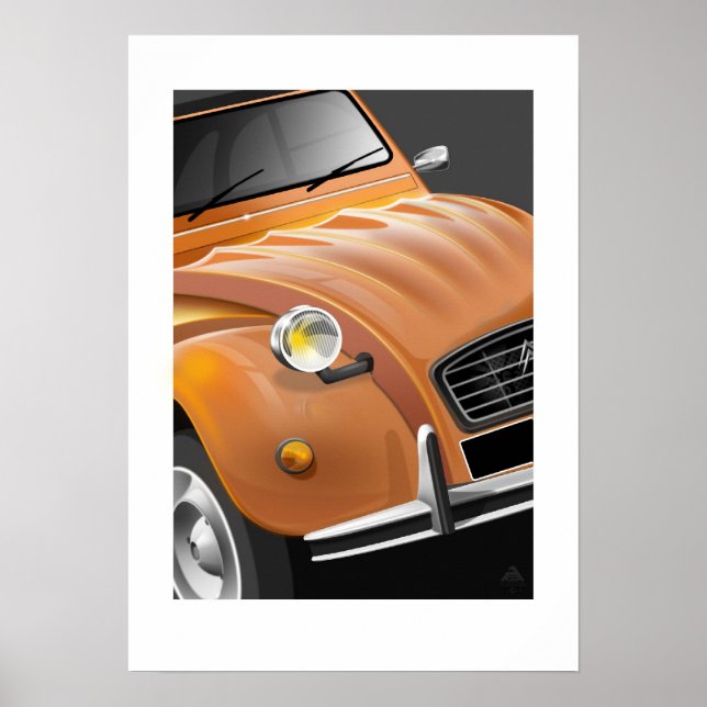 Citroen 2CV Poster (Framsidan)