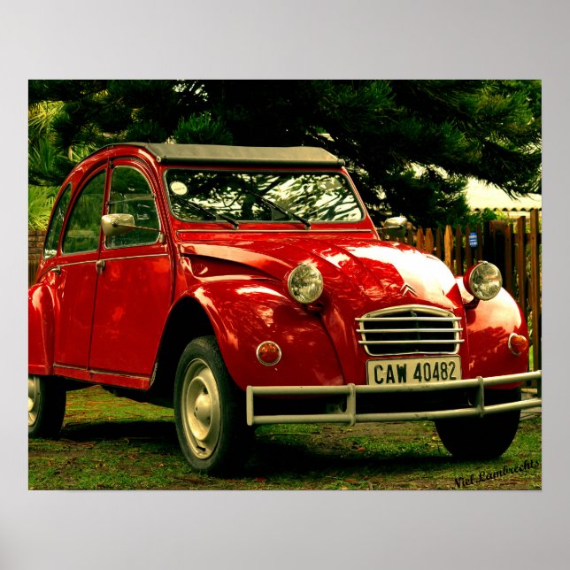 Citroën 2CV Poster (Framsidan)