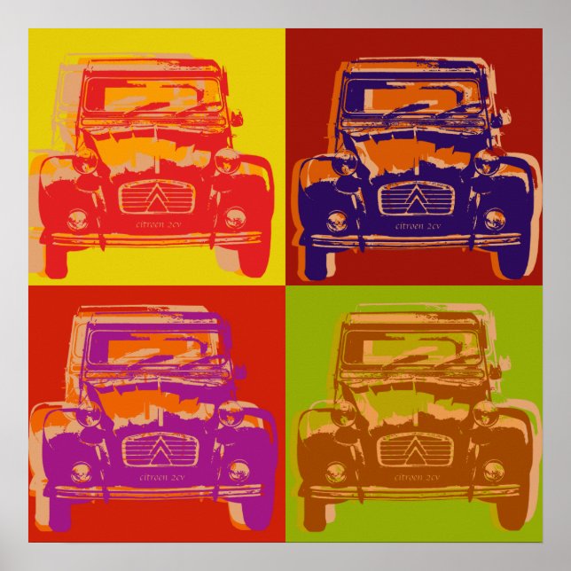 Citroen 2cv poster (Framsidan)