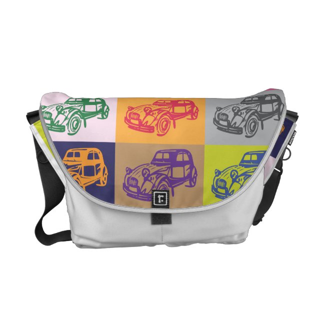 Citroen 2CV Rickshawmessenger bag Messenger Bag (Framsidan)